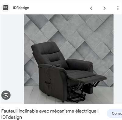 Voici un exemple d'un fauteuil de relaxation électrique à réparer