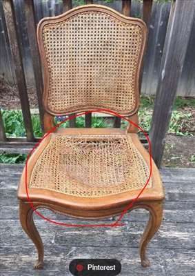 Voici un exemple d'une chaise à réparer