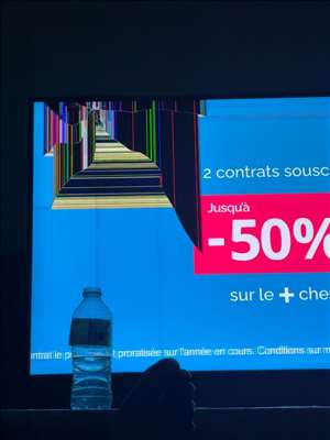 Voici un exemple d'un écran Samsung à réparer
