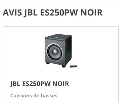 Voici un exemple d'un caisson de grave à réparer