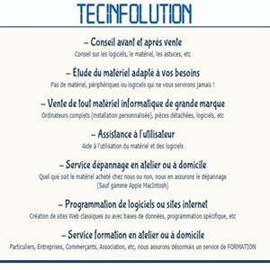 Tecinfolution : réparateur informatique  à Lille (59000)