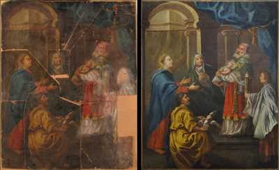 Exemple de restauration de tableau ancien n°10177 à Saint-Mandé par Cloé