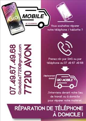 Exemple de réparation de smartphone n°10365 à Fontainebleau par Gio Mobile