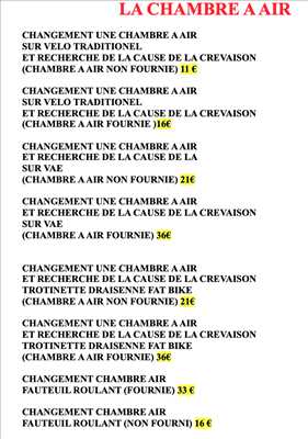 Exemple de réparation de bicyclette n°13281 à Meyzieu par Rvh