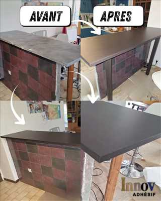 Photo de restauration de meubles anciens n°13563 dans le département 66 par Remi - Innovadhésif
