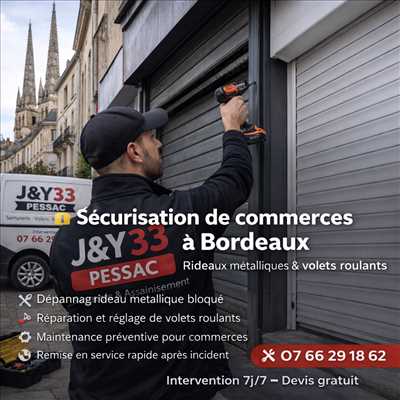 Photo de réparation de porte avec serrure n°13966 à Bordeaux par le réparateur J&y 33