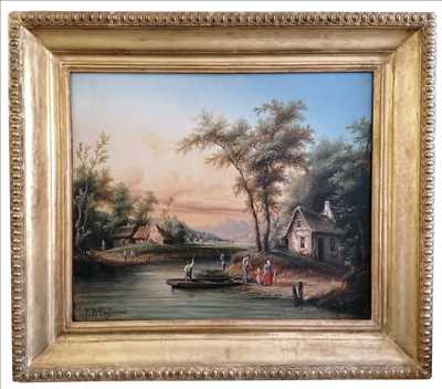 Photo de restauration de tableau n°14340 à Dijon par Gardienne Des Arts