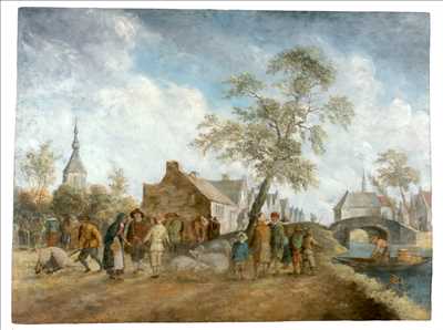 Photo de restauration de tableau n°14342 à Dijon par le réparateur Gardienne Des Arts