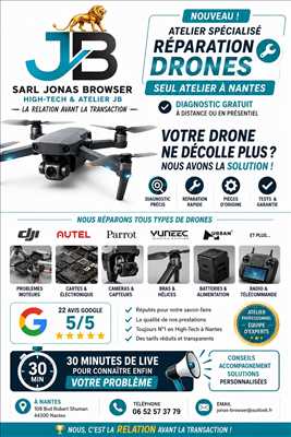 Photo de réparation de drone n°14770 à Nantes par le réparateur Jonas Browser High-tech