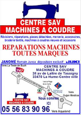 Photo de réparation de machine à coudre électrique et électronique n°2787 dans le département 33 par Centre sav machines a coudre