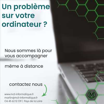 Exemple de réparation d'ordinateur n°3037 à Chemillé-en-Anjou par MCT INFORMATIQUE