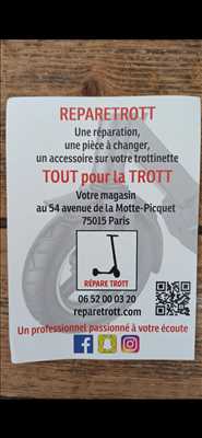 Photo de réparation de trottinette électrique n°3414 à Paris 15ème par le réparateur Luc