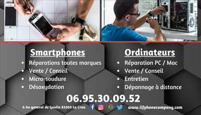 Photo de réparation de téléphone n°4132 à La Crau par Lif' Phone company