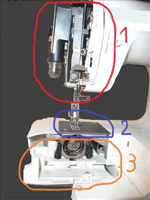 Exemple de réparation de machine à coudre électrique et électronique n°5013 à Libourne par jfbaillou