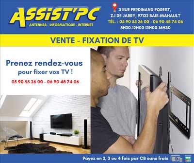 Photo de réparation de télévision n°5302 à Pointe-à-Pitre par le réparateur EURL ASSIST'PC