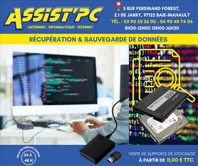 Photo de réparation et assistance informatique n°5304 à Pointe-à-Pitre par EURL ASSIST'PC