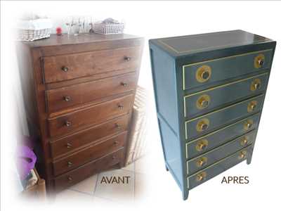 Exemple de restauration de meubles anciens n°8357 à Carpentras par Sophie
