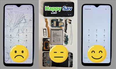 Exemple de réparation de smartphone n°89 à Reims par Happy Sav