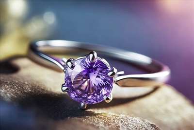 Bague En Argent Avec Vraie Pierre Quartz Rutile (Rutilated Quartz) - Neuf Sans Emballage - Pierre Naturelle