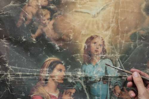 réparation de tableau craquelé à proximité de Villefranche-sur-Saône